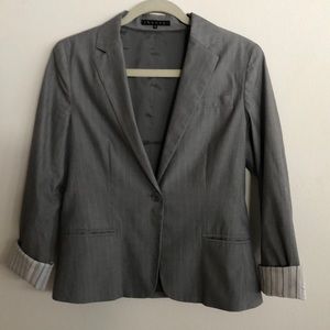 Theory Gray pinstripe blazer size 10